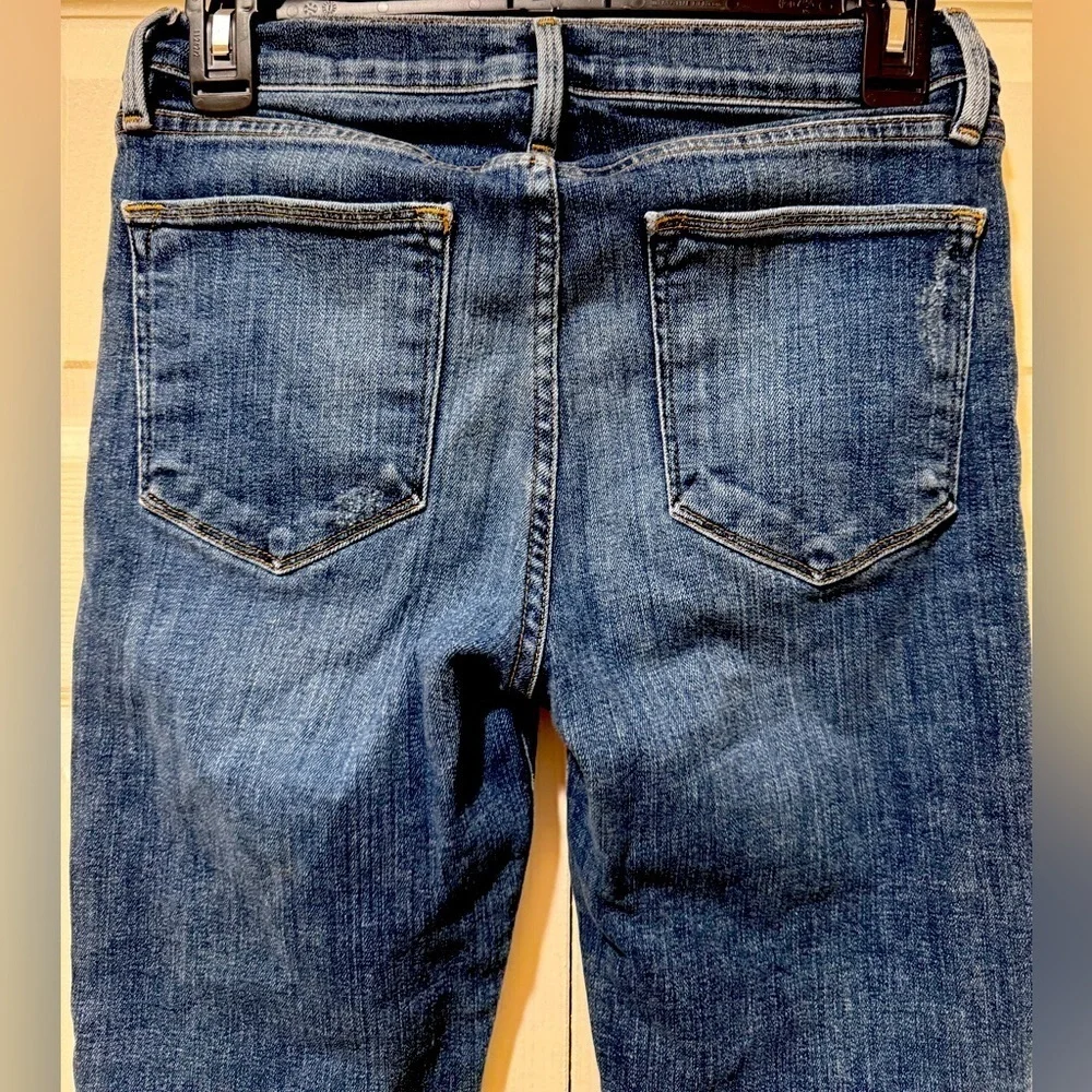 Frame Denim Le High Straight Stagger Raw Hem Jeans in Orlena. Size 26 VGUC - Picture 4 of 15